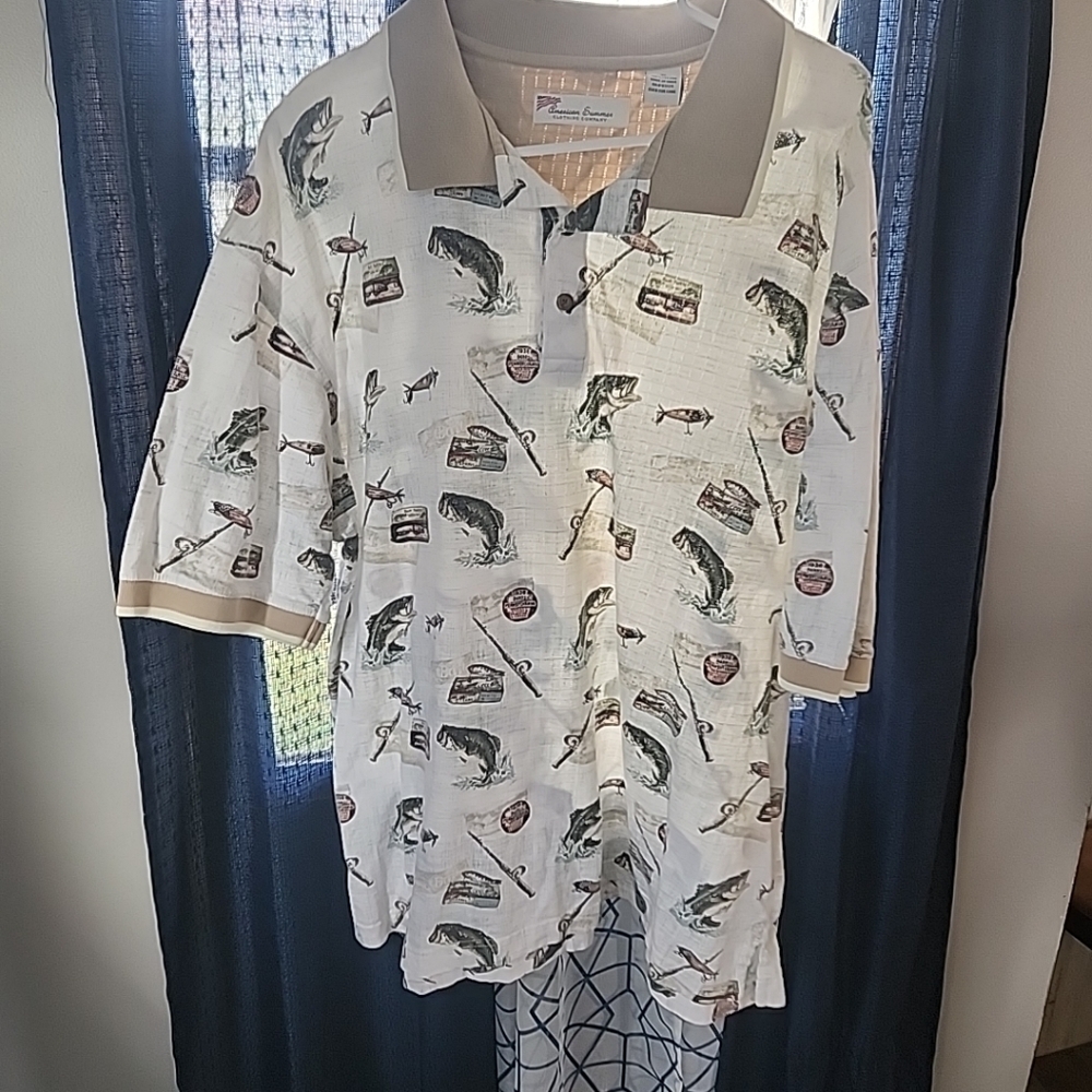 American summer company rare fishing shirt
